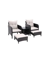 Simplie Fun Elegant Outdoor Conversation Set for Gatherings and Entertainment