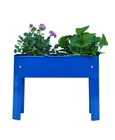 Spacious 3-Tier Galvanized Steel Planter with Vibrant Colors