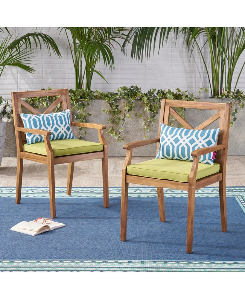 Simplie Fun Elegant Acacia Patio Armchairs Style and Comfort for Outdoor Entertaining