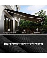 Motorized Retractable Patio Awning Customizable Shade Protection