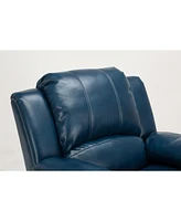 Streamdale Furniture Charlotte Navy Blue Leather Gel Recliner