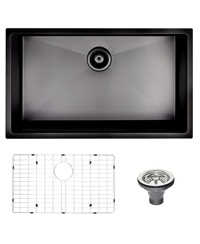 Simplie Fun 32 L X 18 W Undermount Kitchen Sink With Sink Grid