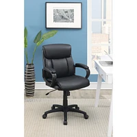 Streamdale Furniture Standard Back Upholstered Office Chair, Black