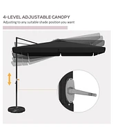Versatile Offset Umbrella for Outdoor Relaxation and Shade