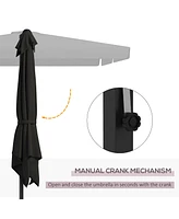 Streamdale Furniture Versatile Offset Umbrella for Outdoor Relaxation and Shade