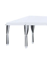 Spacious 200 Sq Ft Gazebo Sun Shade, Uv Protection, Bug Protection, Easy Setup