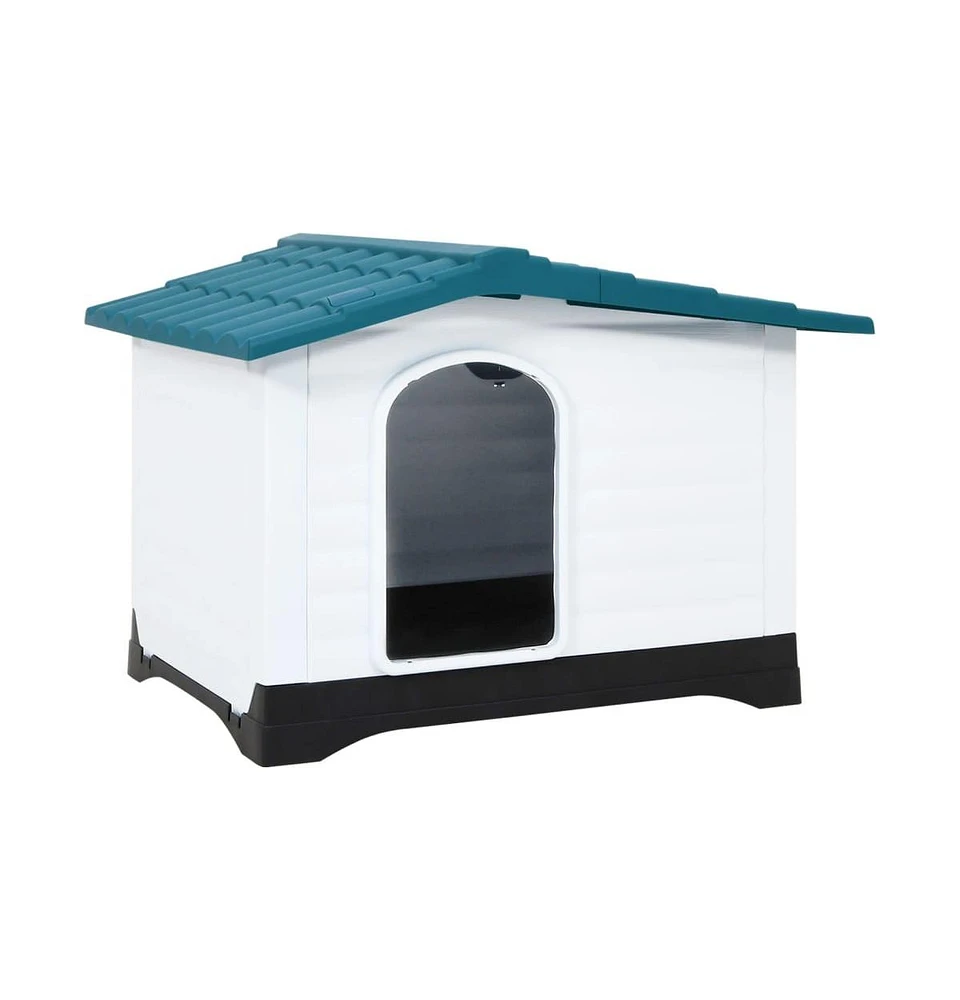 vidaXL Dog House 35.6"x26.8"x26" Polypropylene