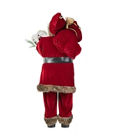 Glitzhome 35 H Oversized Christmas Traditional Santa Figurine