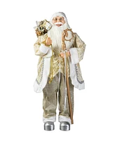 Glitzhome 35 H Oversized Christmas Elegant Santa Figurine