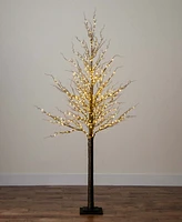 Nearly Natural 6ft. Pre-Lit Artificial Twig Tree with 480 Warm White Led Lights