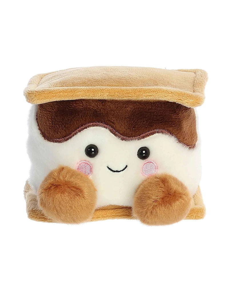 Aurora Mini Toastee Smore Palm Pals Adorable Plush Toy Brown 4.5"