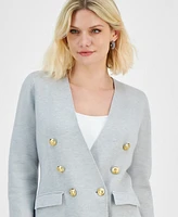 I.n.c. International Concepts Petite Faux-Double-Breasted Blazer, Created for Macy's