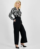 I.n.c. International Concepts Petite High-Rise Wide-Leg Pants