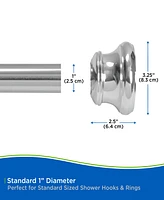 Kenney Twist Fit No Tools Decorative Shower Curtain Rod