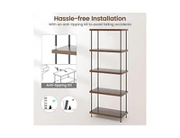 Slickblue Multipurpose Display Rack with Metal Frame-5-Tier