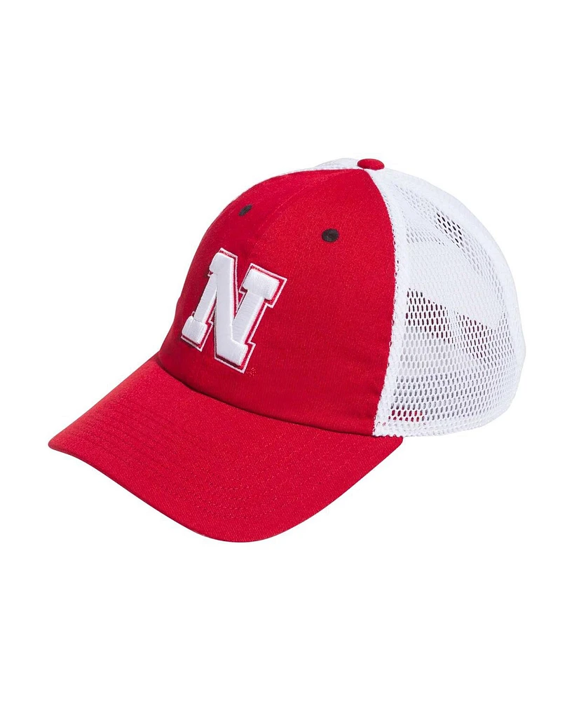 Adidas Men's Scarlet Nebraska Huskers Mascot Slouch Trucker Adjustable Hat