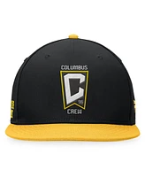 Fanatics Men's Black/Gold Columbus Crew Downtown Snapback Hat