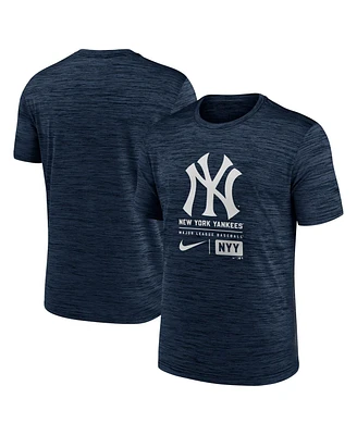 Nike Men's Navy New York Yankees Large Logo Velocity T-Shirt