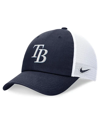 Nike Men's Navy Tampa Bay Rays Evergreen Club Trucker Adjustable Hat