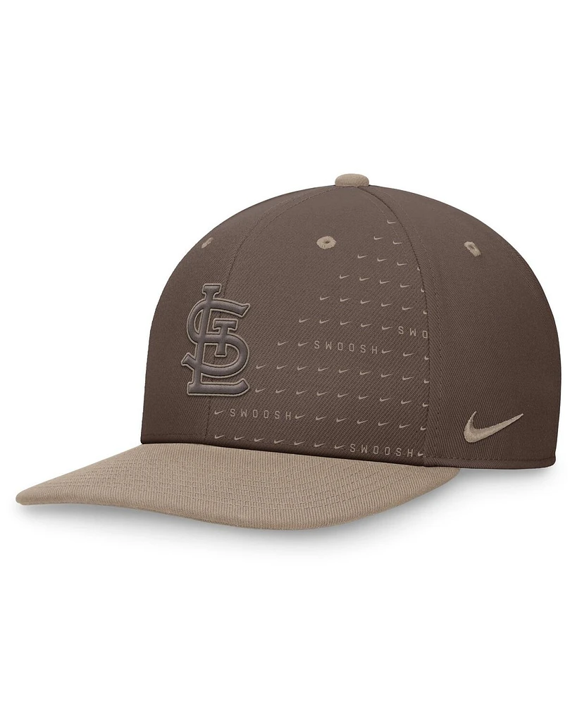 Nike Men's Brown St. Louis Cardinals Statement Ironstone Pro Performance Snapback Hat
