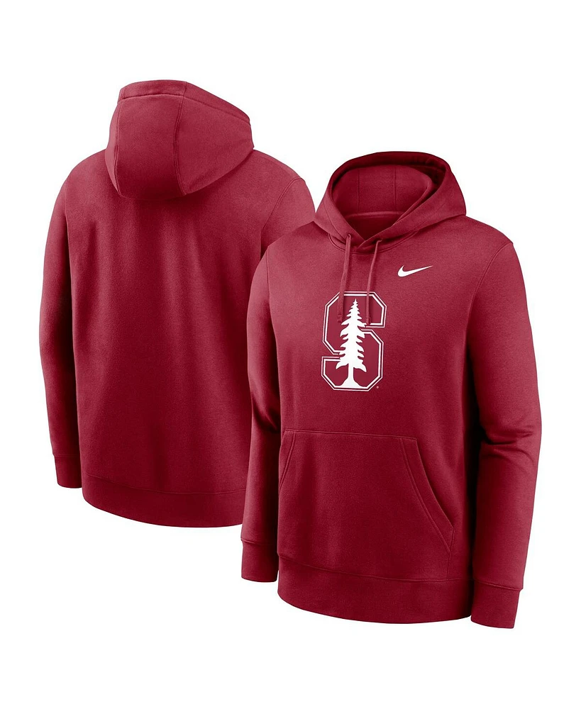 Nike Men's Cardinal Stanford Primetime Evergreen Club Fleece Pullover Hoodie