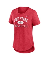 Nike Women's Heather Scarlet Ohio State Buckeyes Blitz T-Shirt