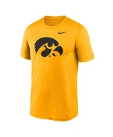 Nike Men's Gold Iowa Hawkeyes Primetime Legend Logo T-Shirt