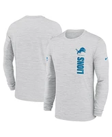 Nike Men's White Detroit Lions 2024 Sideline Velocity Performance Long Sleeve T-Shirt