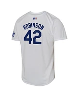 Nike Big Boy's and Girl's Jackie Robinson White Los Angeles Dodgers Throwback Cooperstown Collection Limited Jersey