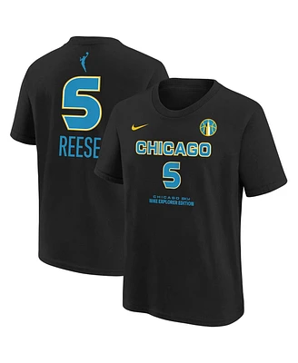 Nike Big Boys and Girls Angel Reese Black Chicago Sky 2024 Wnba Draft Name Number T-Shirt