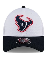 New Era Men's White/Navy Houston Texans 2024 Nfl Training Camp 9FORTY Adjustable Hat