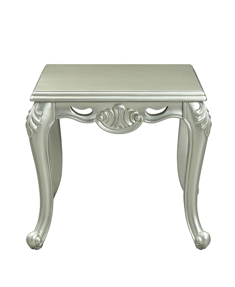 Simplie Fun Qunsia End Table, Champagne Finish