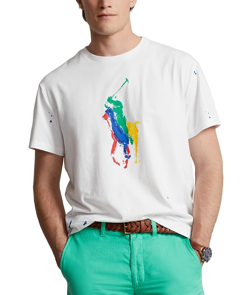 Polo Ralph Lauren Men's Big & Tall Big Pony Jersey T-Shirt