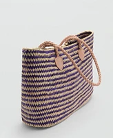 Mango Women's Natural Fiber Shopper Bag