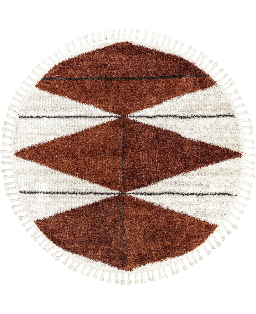 Nuloom Fergusion Kali 6'x6' Round Area Rug