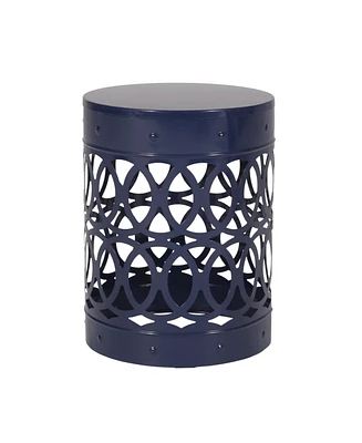 Simplie Fun Modern Geometric Iron Cut Side Table Chic, Durable