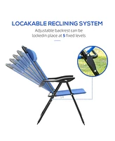 Adirondack Leisure Bench with Built-In Armrest Tables for Outdoor Relaxation