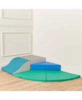 ECR4Kids SoftZone Adventurer's Summit Slide, Contemporary, 4-Piece