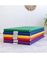 ECR4Kids SoftZone Rainbow Rest Mat, 2in, Purple, 5-Piece