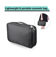 Byootique Portable Multi Brush Holder Makeup Bag Cosmetic Organizer Polyester Storage Travel Case with Belt Strap (Only Bag)