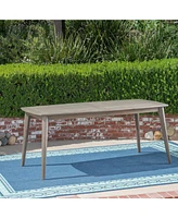 Streamdale Furniture Elegant Acacia Wood Outdoor Dining Table with Smooth Lines by Fred