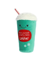 Aurora Medium Merry Little Latte Just Sayin' Festive Plush Toy Green 10.5"