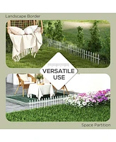 Stylish and Strong 5-Panel Metal Garden Border Fence for Versatility and Protection