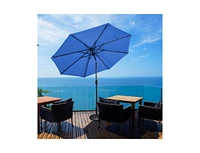 10 Feet Outdoor Patio umbrella with Bright Solar Led Lights