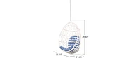 Cozy Hanging Chair Wicker and Metal Embrace for Comfort and Style