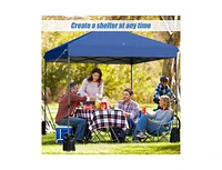 Slickblue 8 x Feet Outdoor Pop-up Canopy Tent with Portable Roller Bag and Sand Bags