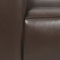 Contemporary Upholstered Tuxedo Sofa with Birch Wood Legs