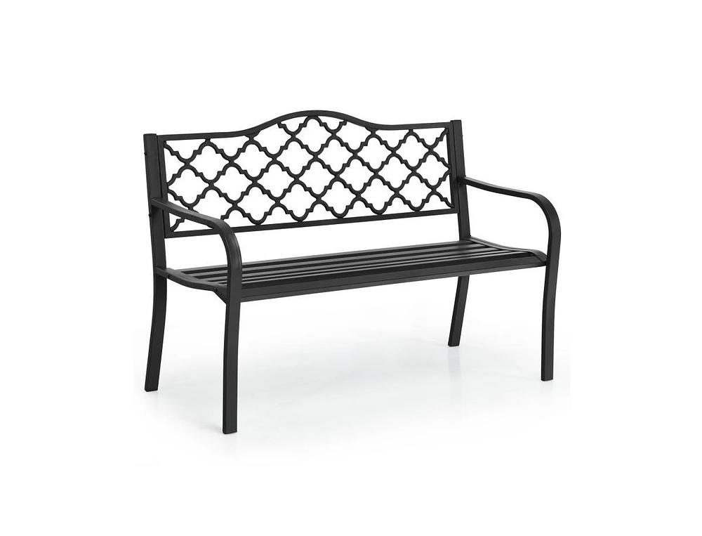 Slickblue 50 Inch Patio Garden Bench Loveseats