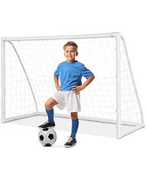 Slickblue 6 x 4 Feet Soccer Goal with Strong Upvc Frame
