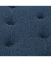 Streamdale Furniture Plush and Versatile Velvet Ottoman with Tufted Top